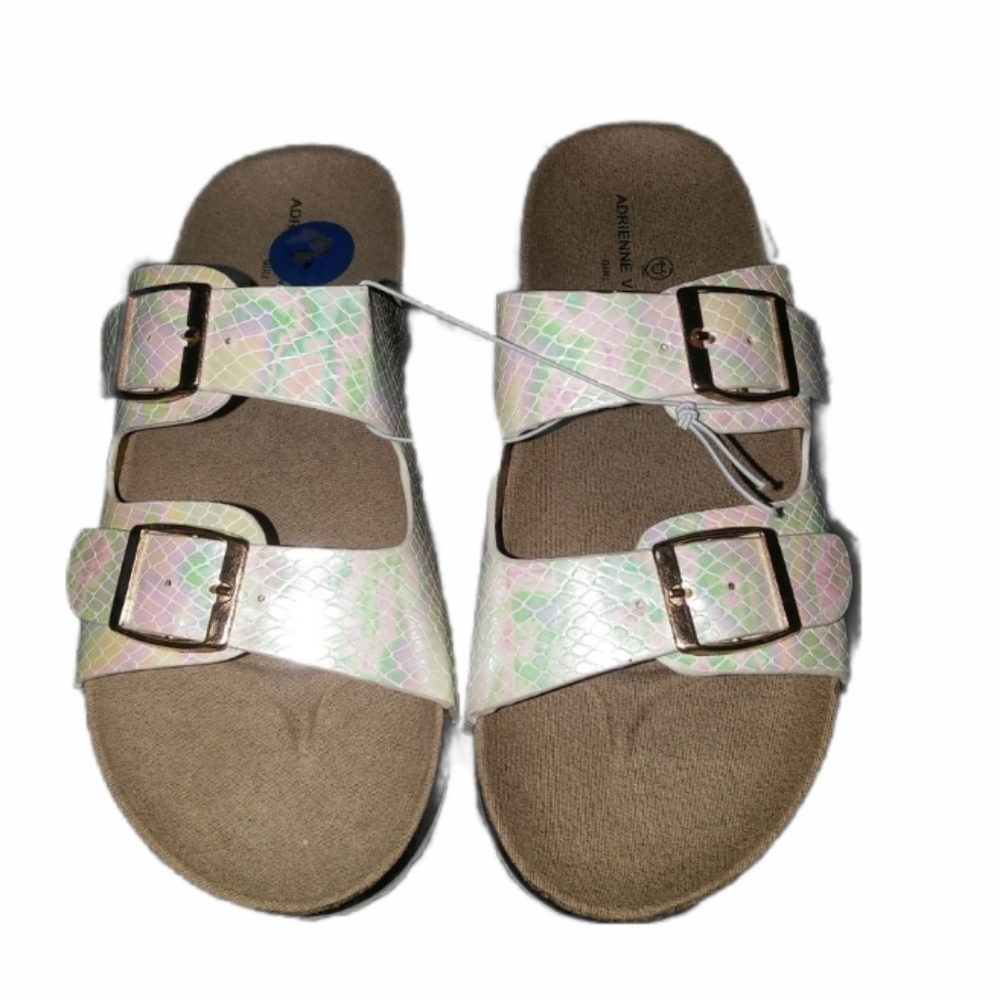 Adrienne Vittadini Iridescent Sandals